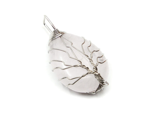 Cristal de roche - Pendentif arbre de vie