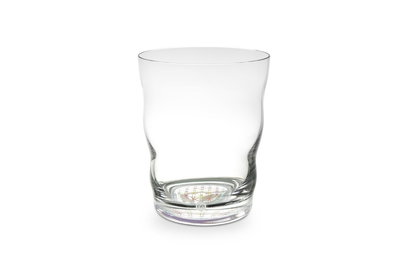 Verre à boire Jasmina fleur de vie arc-en-ciel happy 0,3 L en verre soufflé