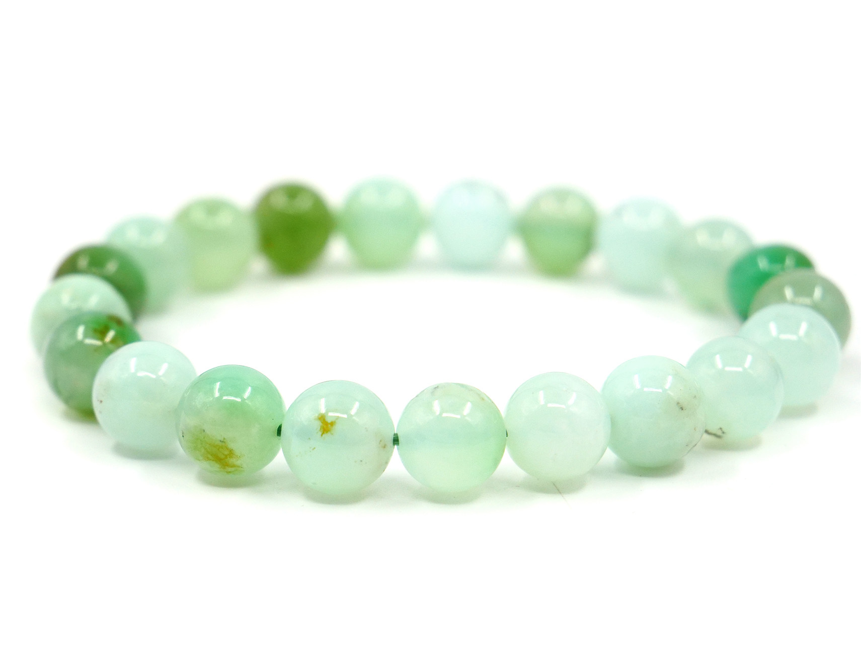 Bracelet en chrysoprase - 9mm