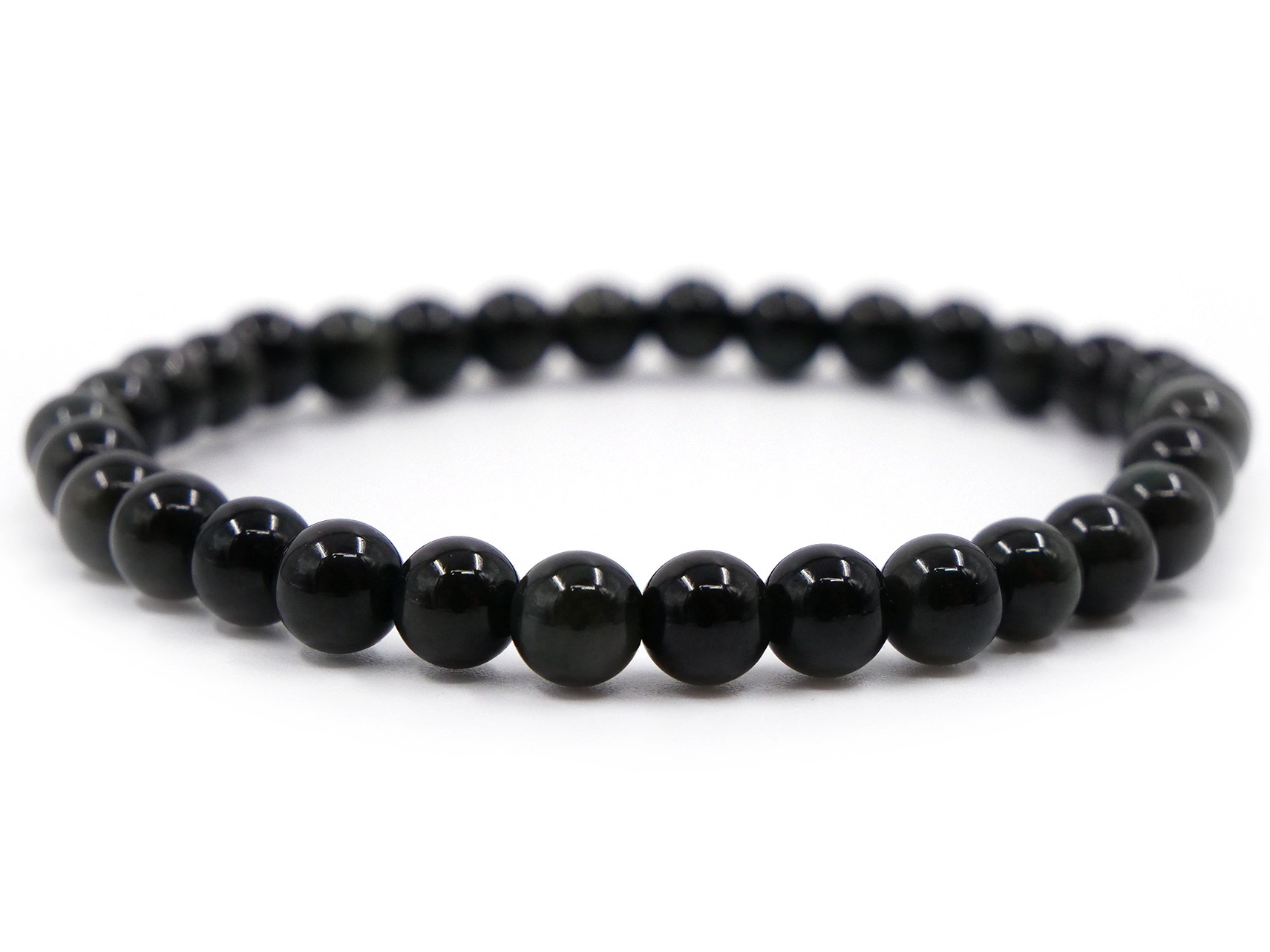 Bracelet en obsidienne arc-en-ciel - 6mm