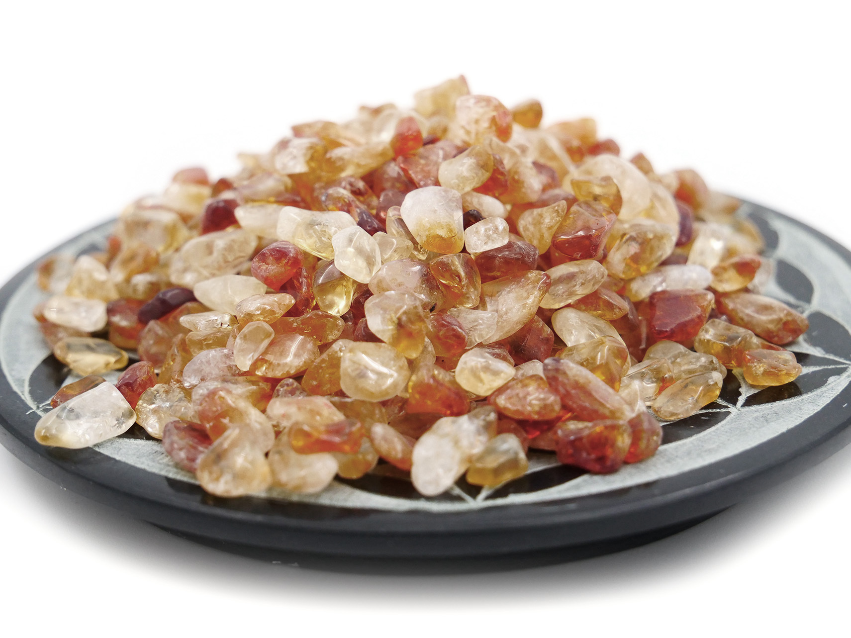 Citrine d'or (améthyste chauffée) - Éclats de pierres précieuses - 100 g