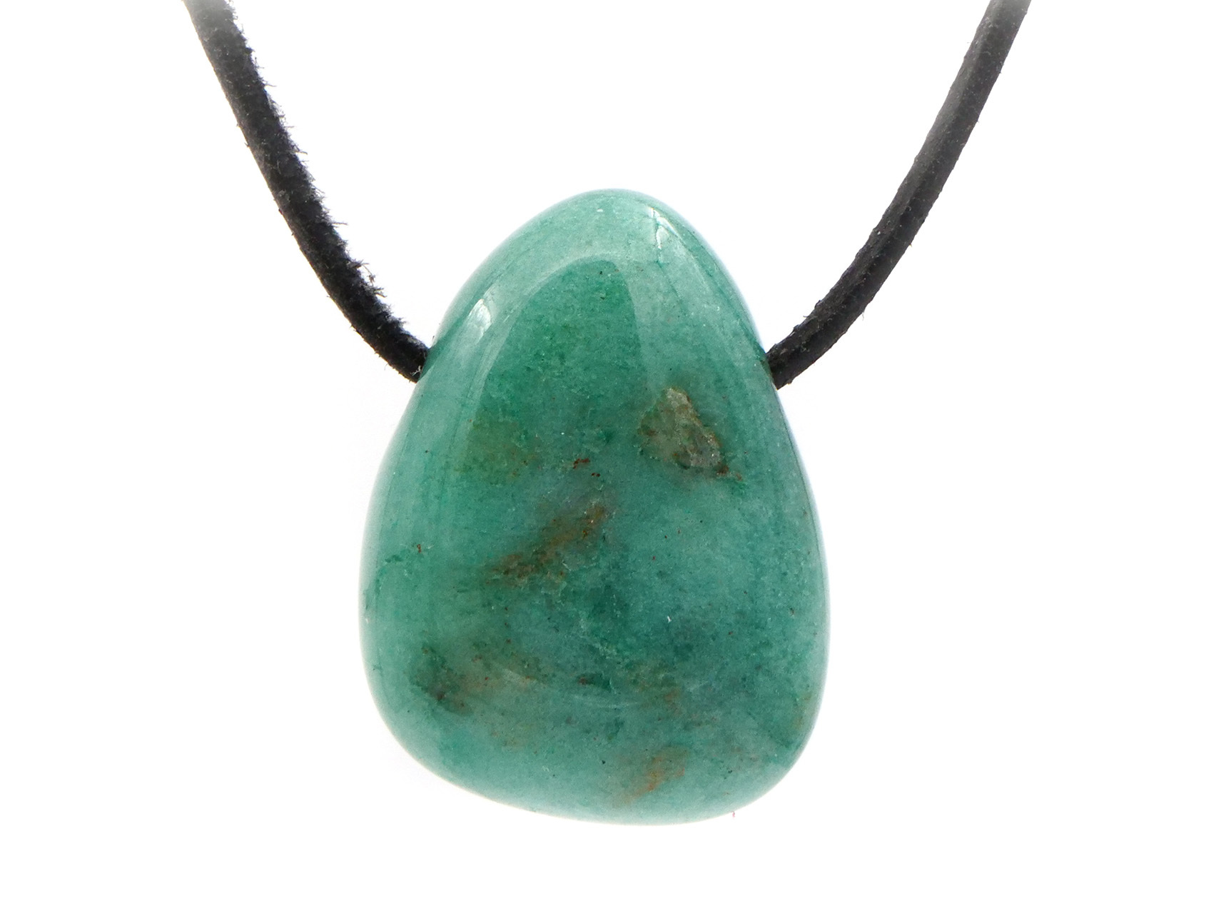 Aventurine verte - Pendentif pierre percée