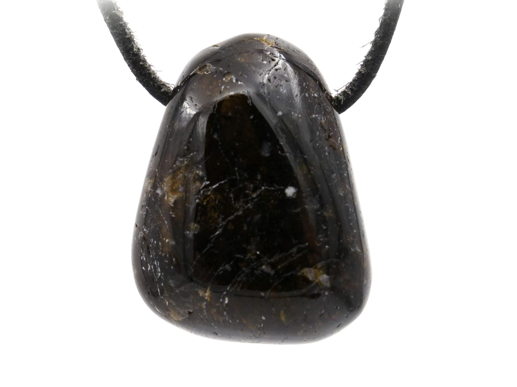 Dravite (tourmaline brune) - Pendentif pierre percée