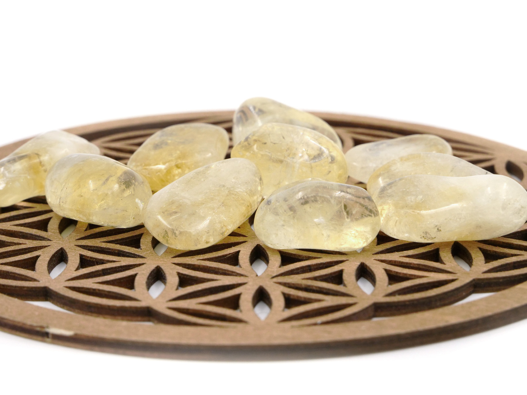Citrine d'or (améthyste chauffée) - Pierre roulée