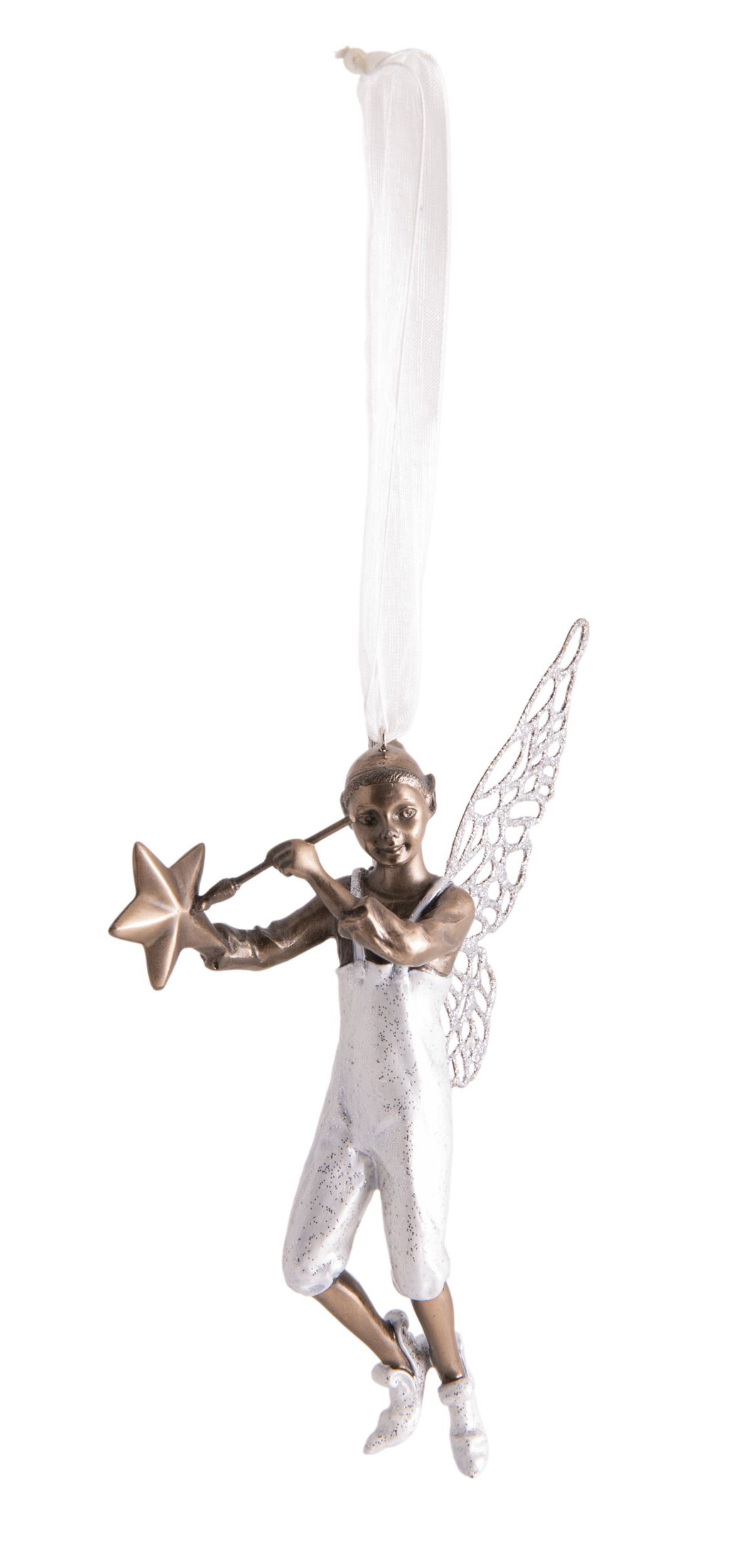 Statuette Elfe Alfi avec un ruban argenté
