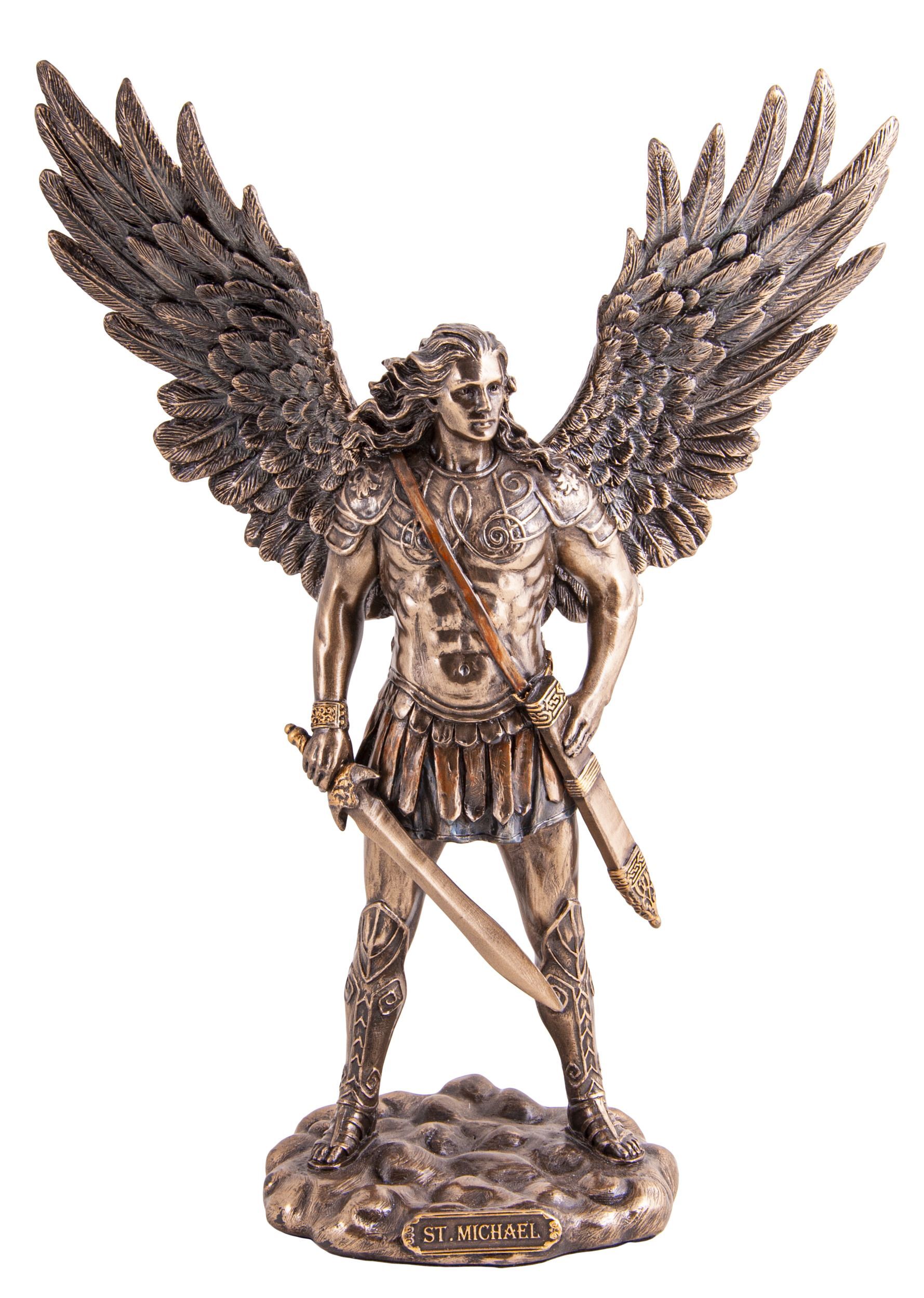 Statuette St. Michel en résine