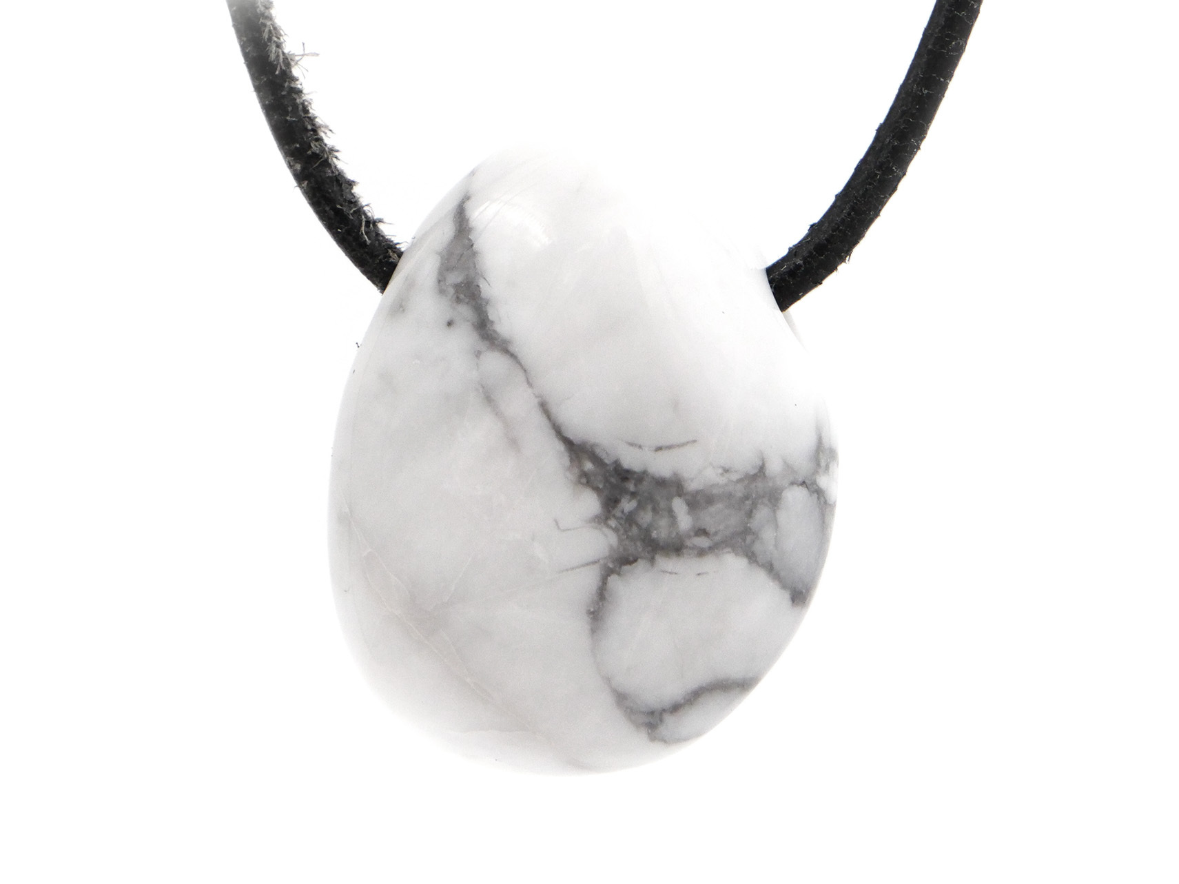 Magnésite - Pendentif pierre percée