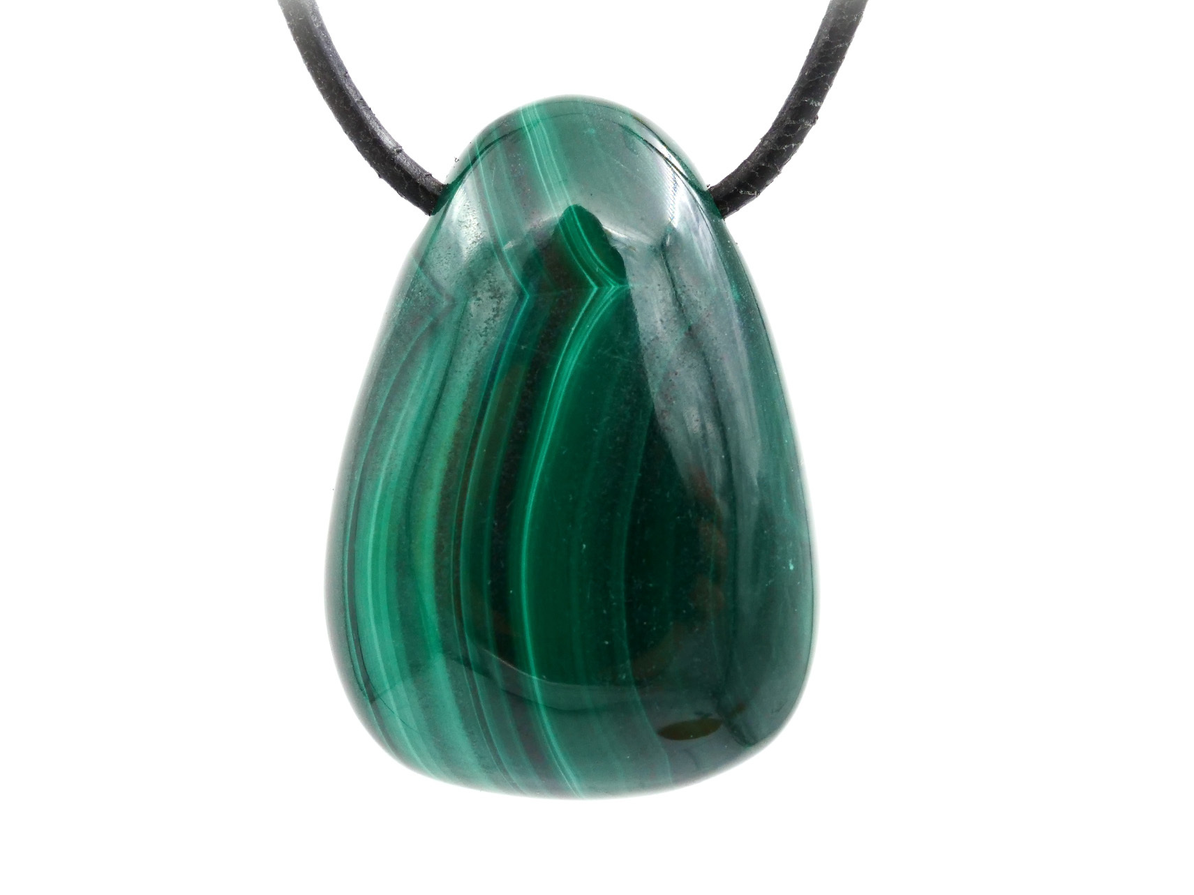 Malachite - Pendentif pierre percée