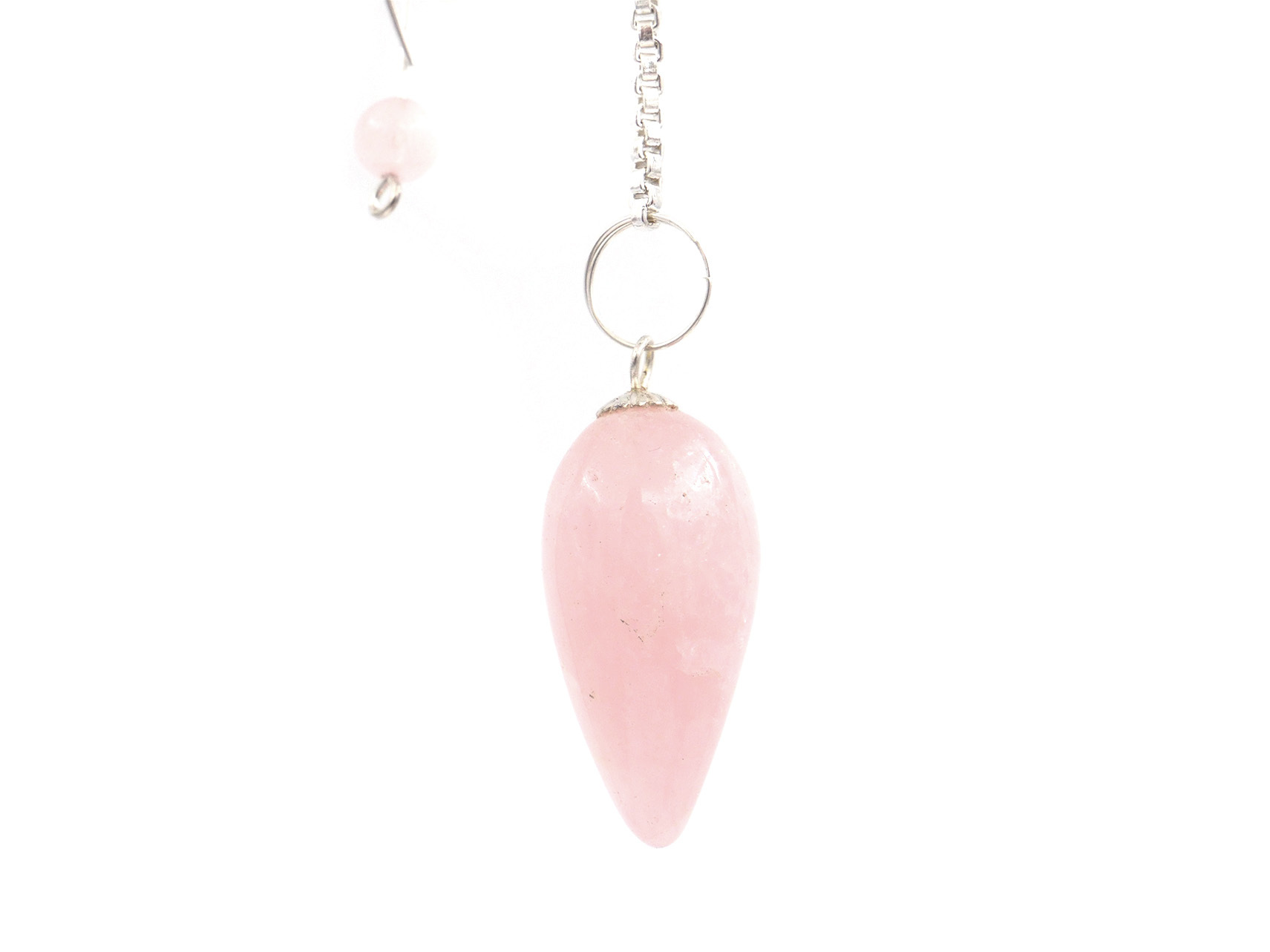 Quartz rose - Pendule en pierre fine