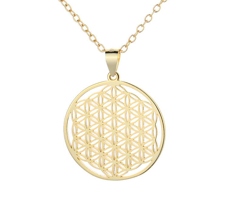 Pendentif fleur de vie avec chaînette
