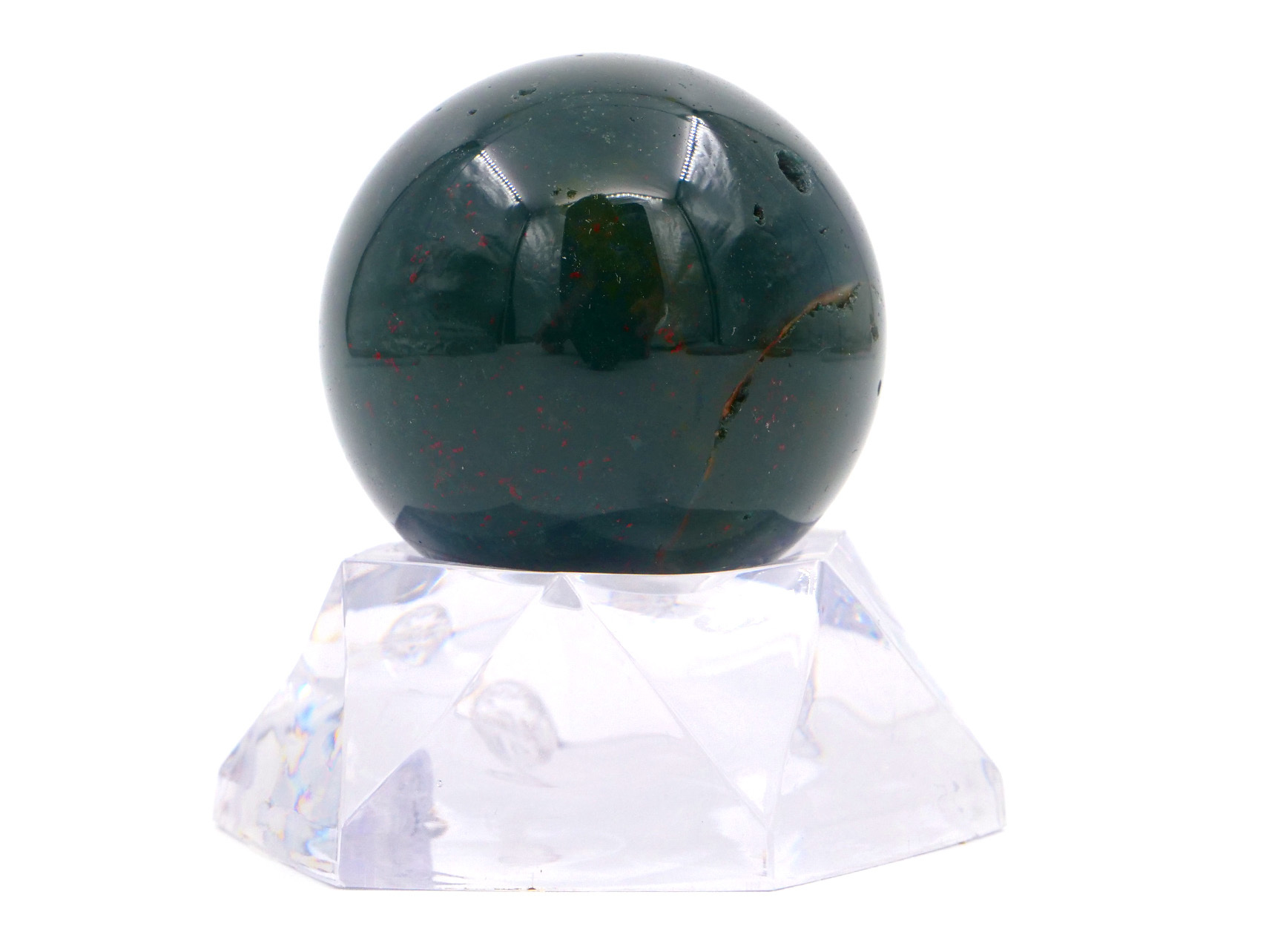 Héliotrope (jaspe sanguin) - Boule 4 cm