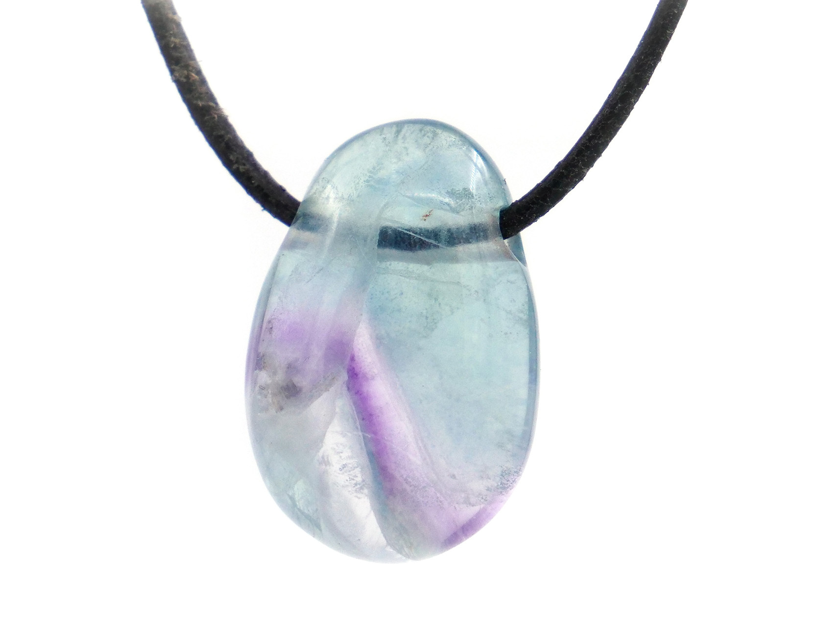 Fluorite - Pendentif pierre percée
