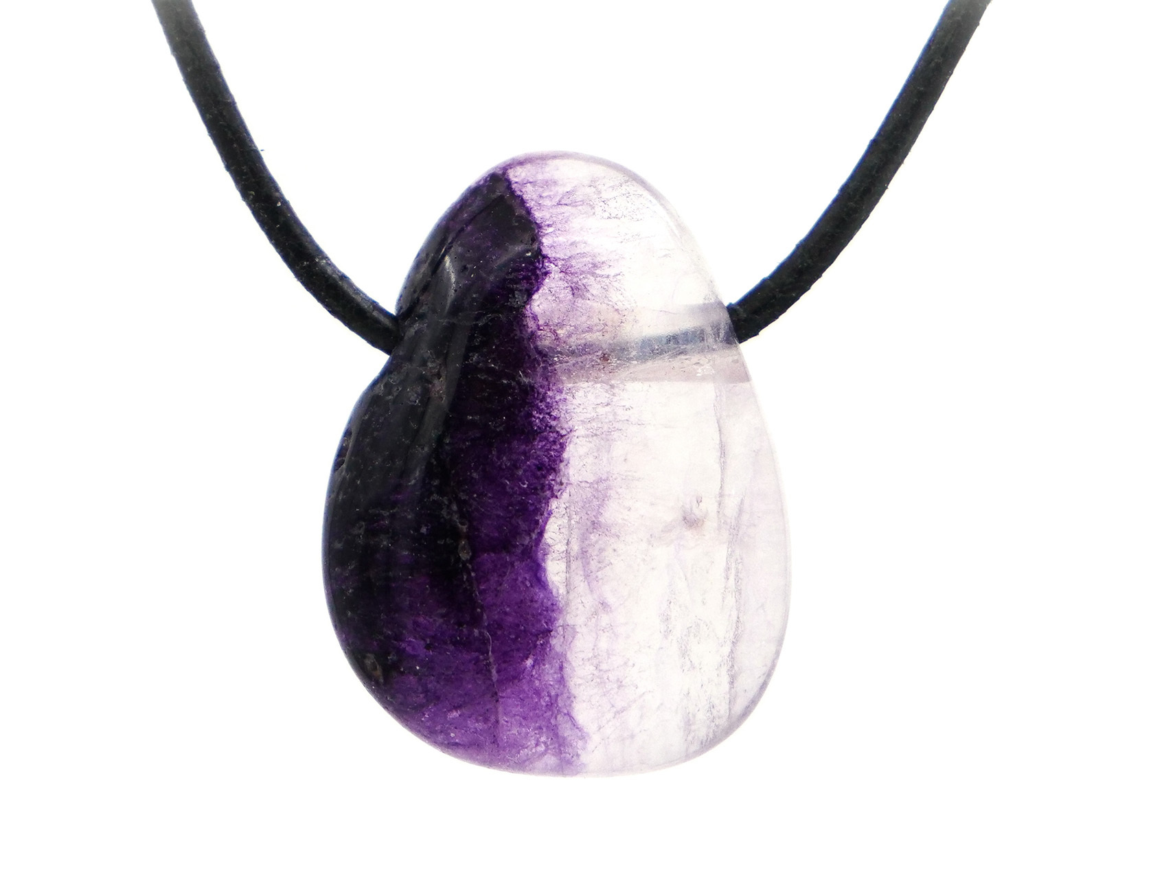 Fluorite - Pendentif pierre percée