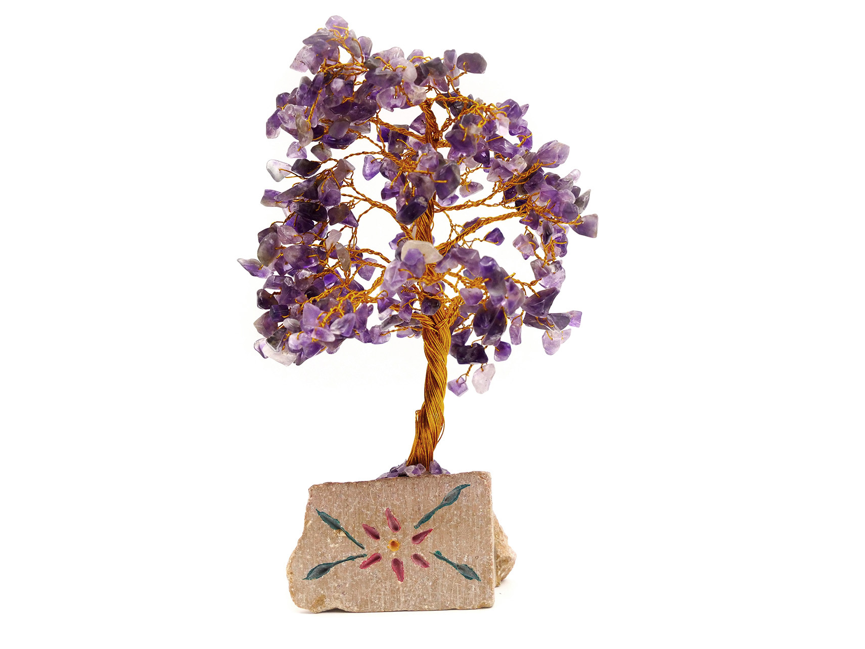 Quartz rose - Arbre à gemme 320 pierres