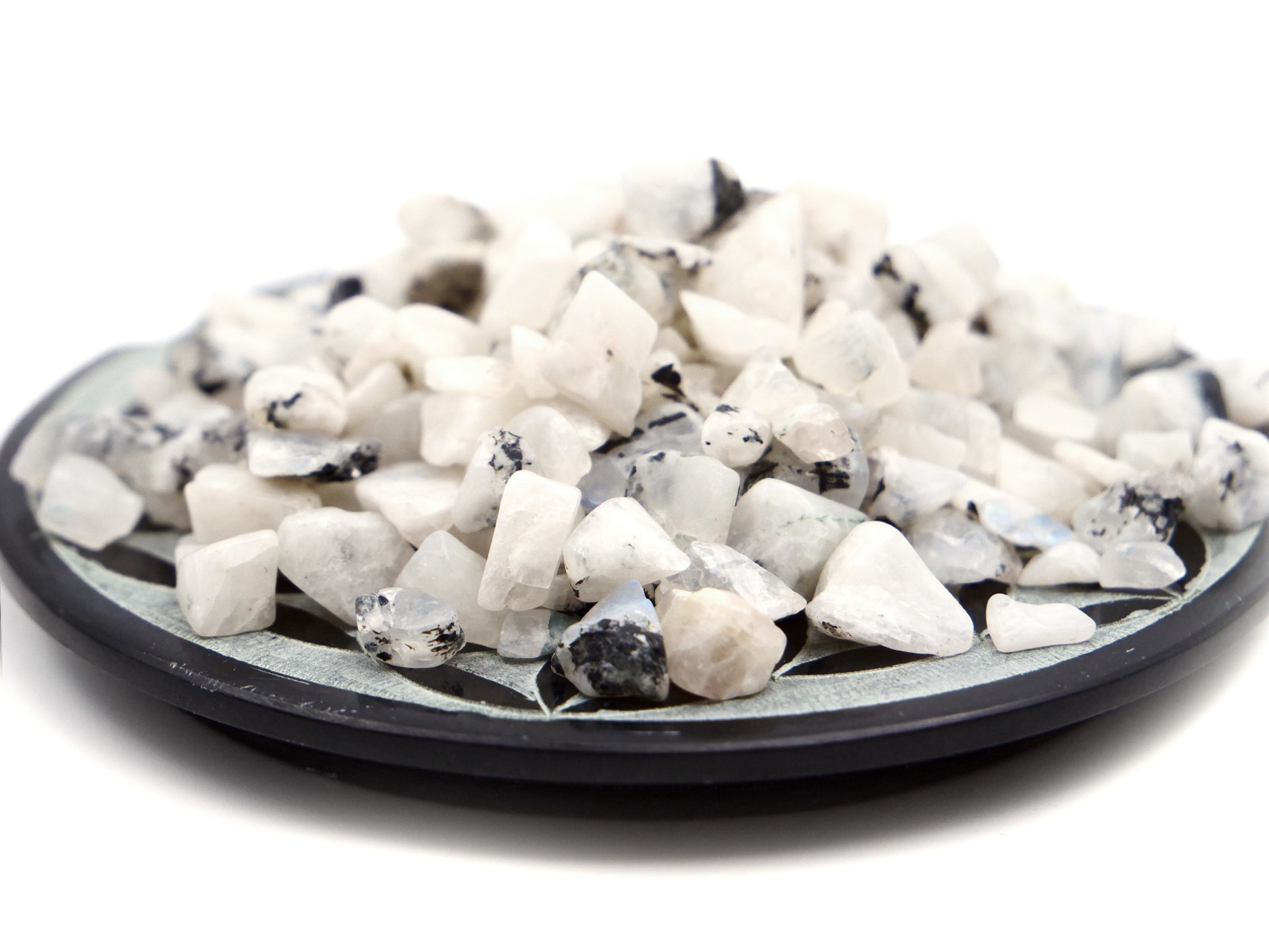 Labradorite blanche "pierre de lune" - Éclats de pierres précieuses - 100 g