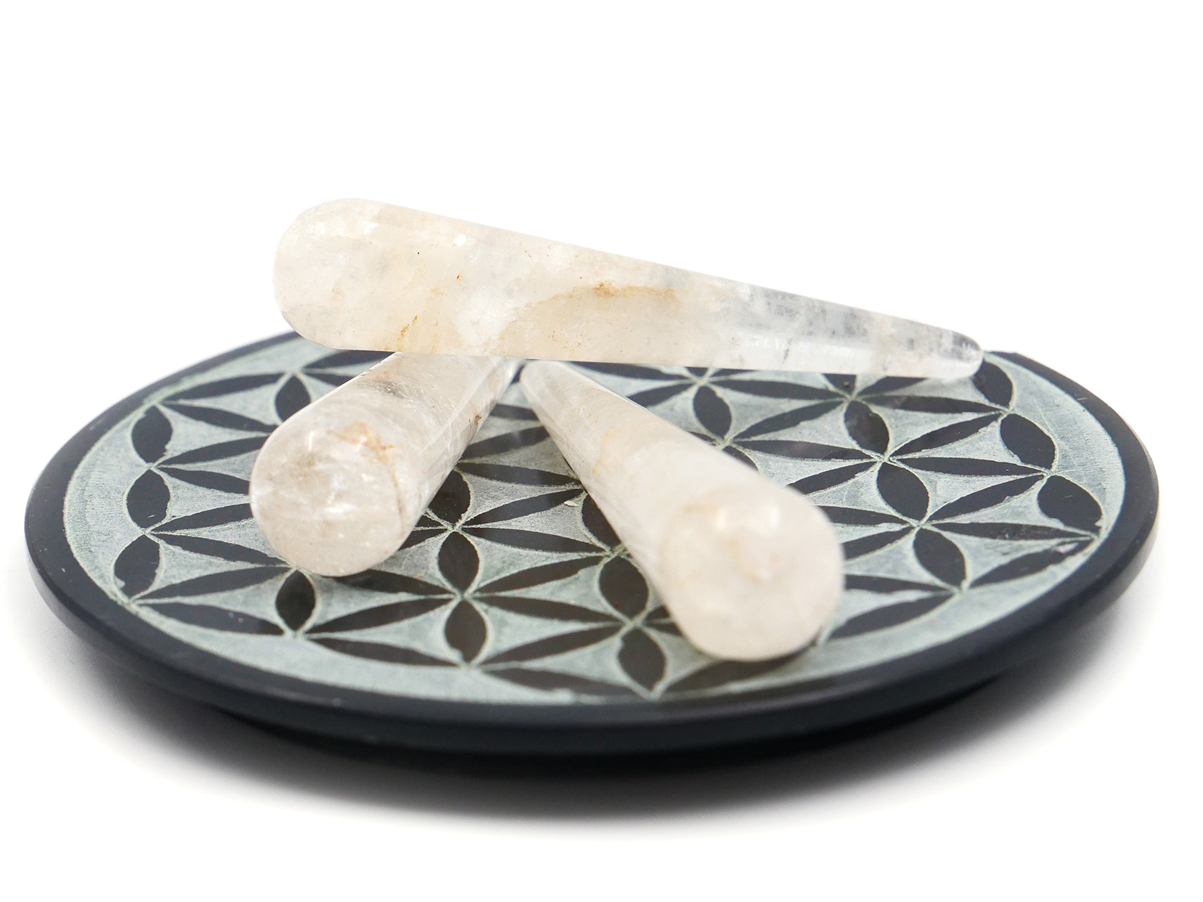 Cristal de roche (quartz) - Bâton de massage mini