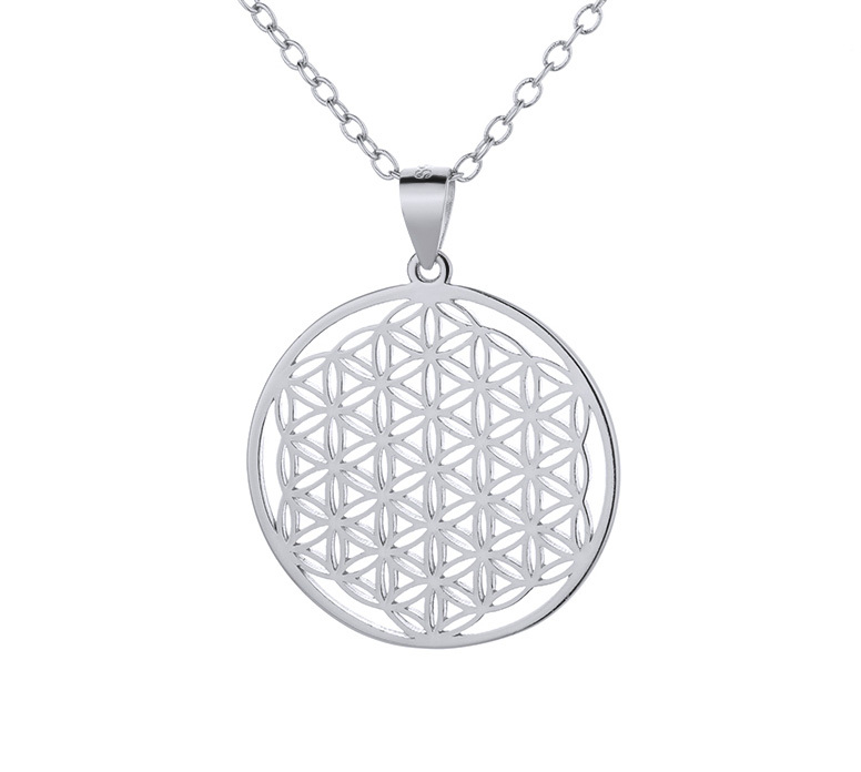 Pendentif fleur de vie avec chaînette